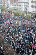 Anti-austerity protest march in Dublin