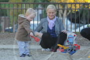 *EXCLUSIVE* Amy Poehler and Will Arnett spend the day with their son