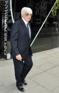 Bernie Ecclestone leaving the Armani cafe in Knightsbridge, London, Britain - 29 Nov 2010