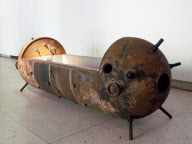 Home furniture and bathroom suites made out of old sea mines by designer Mati Karmin, Tallinn, Estonia - 03 Nov 2010