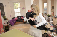 The UK's first pop-up doggy diner Lily's Kitchen Diner located beside the weekly Pimlico Road Farmers' Market, London Sw1.