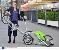 Laura Bailey launches Taga, a push chair that turns into a bike, Shad Thames, London, Britain - 06 May 2009
