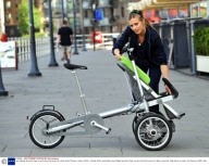 Laura Bailey launches Taga, a push chair that turns into a bike, Shad Thames, London, Britain - 06 May 2009