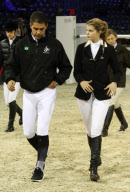 Athina Onassis and husband at the Gucci Masters - Paris