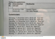 KARSTEN SPECK VOR GERICHT