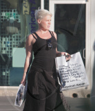 Pink Goes Christmas Shopping