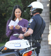Kimora Lee gets a ticket! EXCLUSIVE