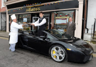 Restaurant owner uses GBP 150,000 Lamborghini to deliver takeaway meals, Hemel Hempstead, Hertfordshire, Britain - 29 Nov 2010