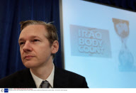 Wikileaks founder Julian Assange presents Iraq war logs at press conference, Westminster, London, Britain - 23 Oct 2010