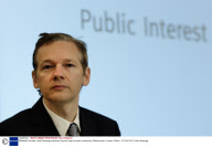 Wikileaks founder Julian Assange presents Iraq war logs at press conference, Westminster, London, Britain - 23 Oct 2010
