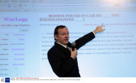 Wikileaks founder Julian Assange presents Iraq war logs at press conference, Westminster, London, Britain - 23 Oct 2010