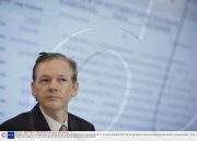 Wikileaks founder Julian Assange presents Iraq war logs at press conference, Westminster, London, Britain - 23 Oct 2010
