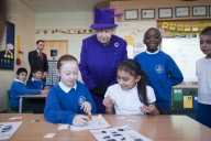 Queen Elizabeth II visiting St Mary and St Pancras Church of England Primary School in London, Britain - 09 Dec 2010