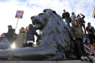 Students demonstrate against higher tuition fees and cuts in University funding, London, Britain - 09 Dec 2010