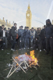 Students demonstrate against higher tuition fees and cuts in University funding, London, Britain - 09 Dec 2010