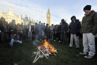 Students demonstrate against higher tuition fees and cuts in University funding, London, Britain - 09 Dec 2010