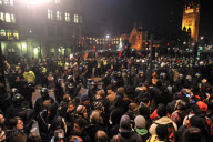 Students demonstrate against higher tuition fees and cuts in University funding, London, Britain - 09 Dec 2010