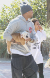CHRIS BROWN ENJOYED MIAMI BEACHES WITH FRIEND IN THE MORNING