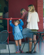 Michelle Williams Takes Matilda to Breakfast with Busy Philipps