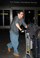 Ashley Olsen Arrives with Justin Bartha and a Piece Art