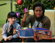 DC: FIRST LADY OBAMA READS CHRISTMAS BOOK TO SICK CHILDREN