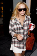 Lindsay Lohan Shops at Yves St Laurent, Beverly Hills, Los Angeles, America
 - 28 May 2010