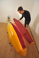 Handcrafted, colourful coffins by Paa Joe, London, Britain - 12 Dec 2010