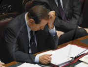 Italian PM Silvio Berlusconi preparing to face vote of confidence in parliament, Rome, Italy - 14 Dec 2010