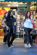 *EXCLUSIVE* Slash grabs a Coffee To Go with his Wife