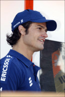 Sweden Prince Carl Philip is the special guest at the 'Volvo Ocean Race' in Alicante.