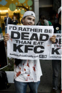 NY: PETA PROTESTS KFC