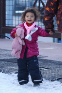 *EXCLUSIVE* David Alan Grier and his little Snow Bunny