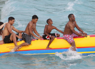 Diddy's Pre-Holiday With His Boys And Family On The Beach