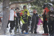 INFANTA CRISTINA AND FAMILY IN BAQUEIRA BERET STATION