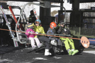 INFANTA CRISTINA AND FAMILY IN BAQUEIRA BERET STATION