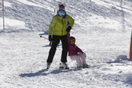 INFANTA CRISTINA AND FAMILY IN BAQUEIRA BERET STATION
