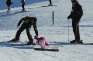INFANTA CRISTINA AND FAMILY IN BAQUEIRA BERET STATION