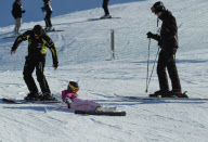 INFANTA CRISTINA AND FAMILY IN BAQUEIRA BERET STATION