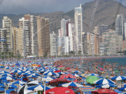 Benidorm, Costa Blanca, Spain - Aug 2009