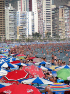 Benidorm, Costa Blanca, Spain - Aug 2009