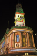 Auckland Town Hall Illuminated by Mike Mizrahi, Auckland, New Zealand - 16 May 2009
