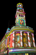 Auckland Town Hall Illuminated by Mike Mizrahi, Auckland, New Zealand - 16 May 2009