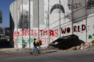 Christmas graffiti in Bethlehem