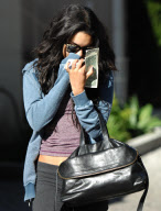 Vanessa Hudgens leaving Le Pain Quotidien in Studio City, Los Angeles, America - 28 Dec 2010