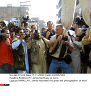 RAMALLAH : James Nachtwey at work.