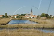 Salt production on the marshes at L'lle d'Olonne, Vendee, France - Sep 2010