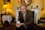 Julian Assange at Ellingham Hall, Norfolk, Britain - 24 Dec 2010