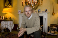 Julian Assange at Ellingham Hall, Norfolk, Britain - 24 Dec 2010