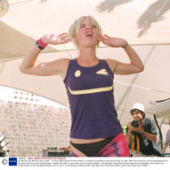 Zoe Ball at Cafe Mambo, Ibiza, Spain  - 07 Aug 1999