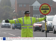 Nuneaton 'lollipop Lady' Beverley Kingston. Beverley Is A Campaigner For Having Camera's Fitted Into Lollipop Ladies Hats To Catch Speeding Motorists. ...pix Brian Bould With Story